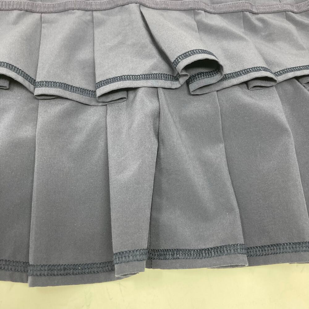 Lululemon Run Pace Setter Skirt Skort Ruffle Tennis Golf Sz 2 Stripe Cadet Blue - Picture 12 of 16